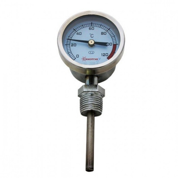 Термометр биметаллический вертикальный 0-120 С