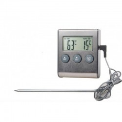 Термометр щуп с сигнализацией и таймером